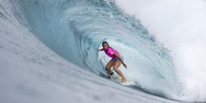 Learn to surf Gold Coast - with Courtney Conlogue at Surfing Services Australia