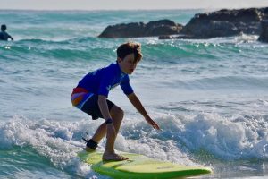 Weet-Bix SurfGroms, surfing with Surfing Services Australia at Currumbin Alley.