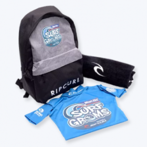 Rip Curl SurfGroms Merchandise Pack included with every SurfGroms registration
